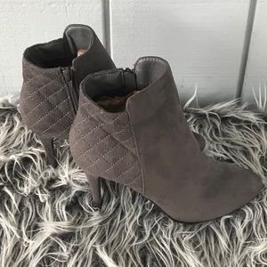 Stilleto Ankle Faux Suede Booties